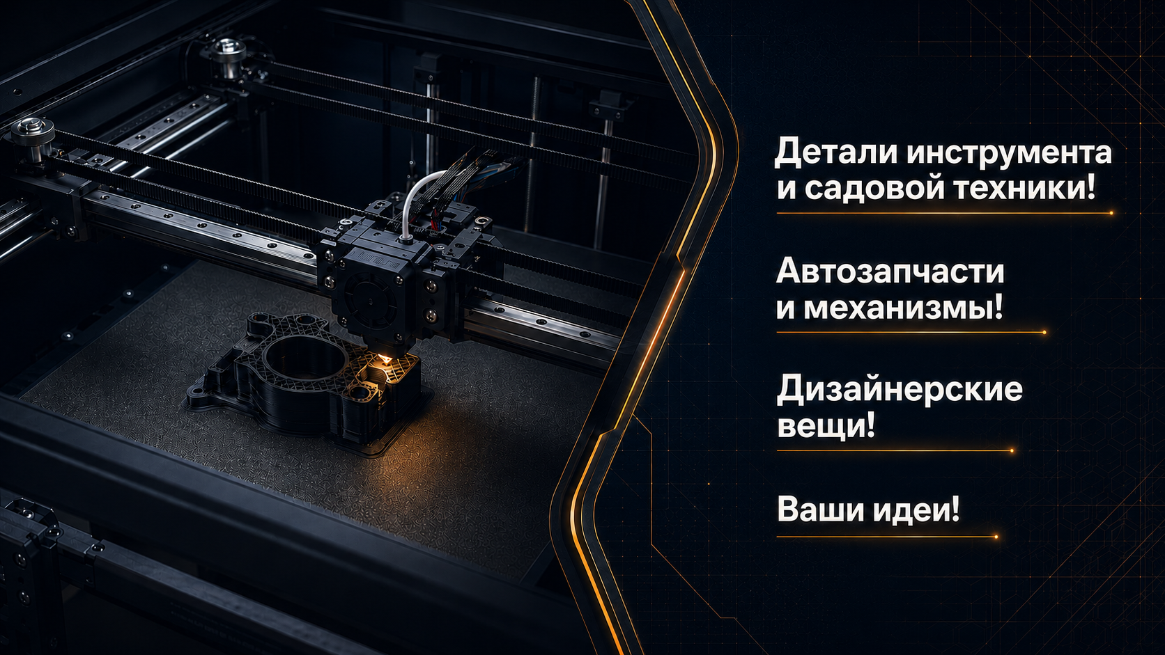 Рабочая сцена 3D-печати FDM